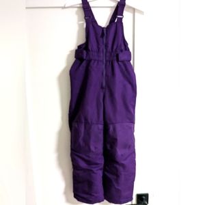 Cherokee Snowsuit Kids Girls Dark Purple Size 5T Winter Outerwear With Straps